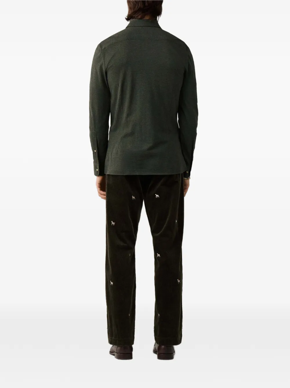 Hackett London Overhemd met lange mouwen Groen