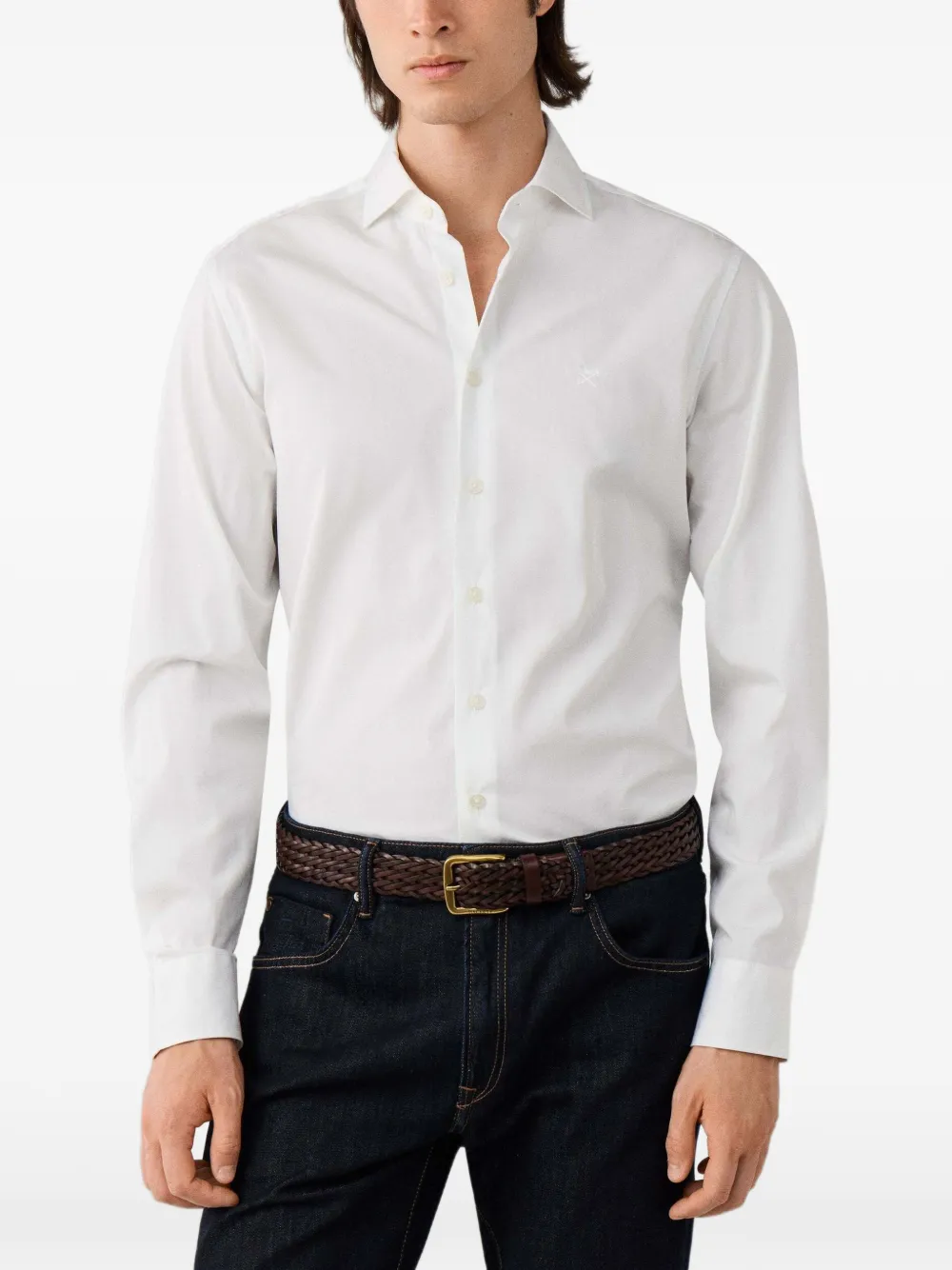 Hackett London Kent overhemd Wit