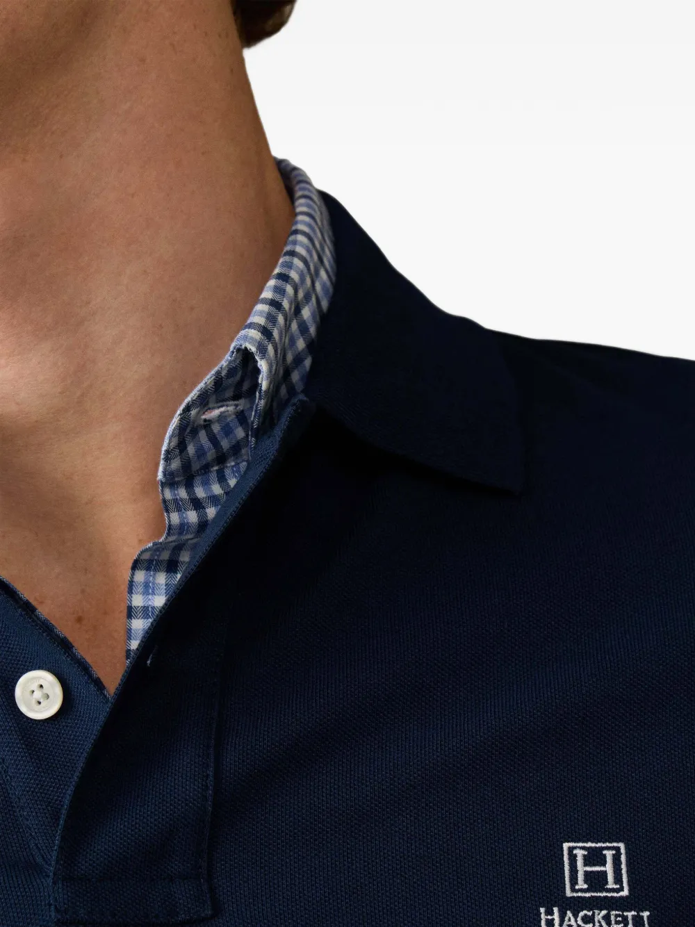 Hackett London Heritage poloshirt met lange mouwen Blauw