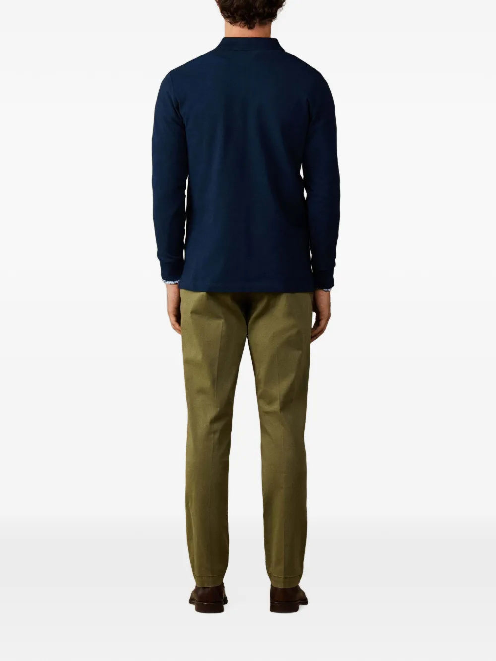 Hackett London Heritage poloshirt met lange mouwen Blauw