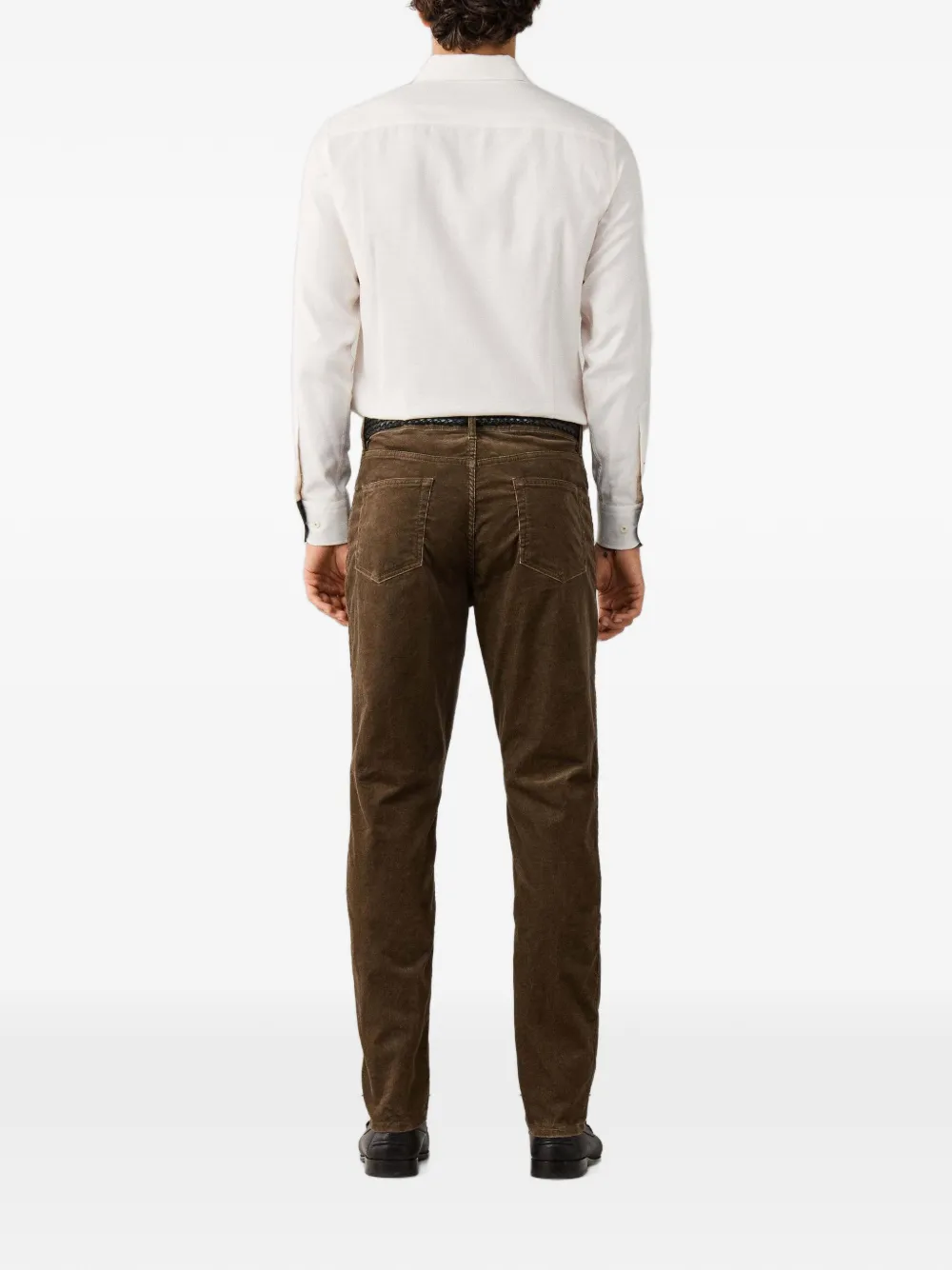 Hackett London Trinity ribfluwelen broek Bruin