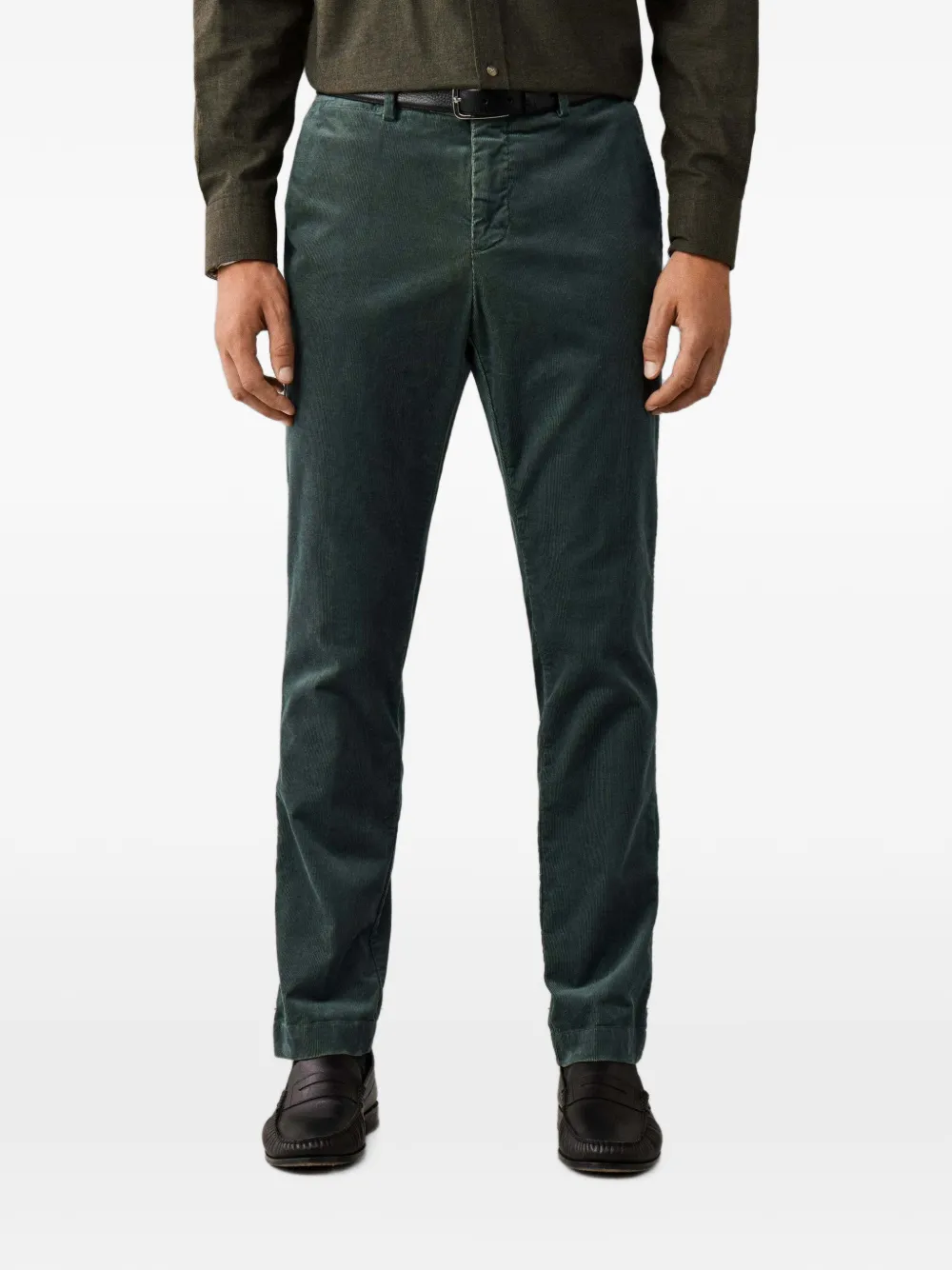 Hackett London Kensington ribfluwelen broek Groen