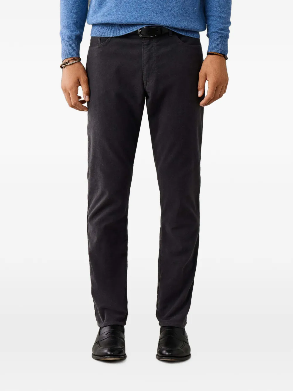 Hackett London Trinity broek met riemlussen Grijs