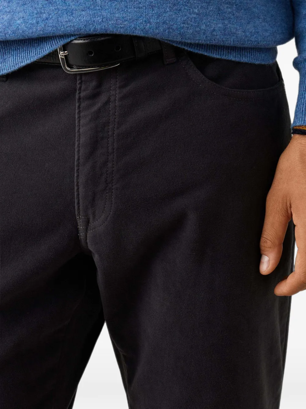 Hackett London Trinity broek met riemlussen Grijs