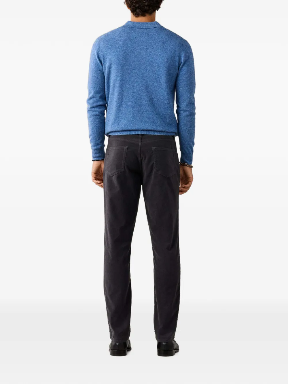 Hackett London Trinity broek met riemlussen Grijs