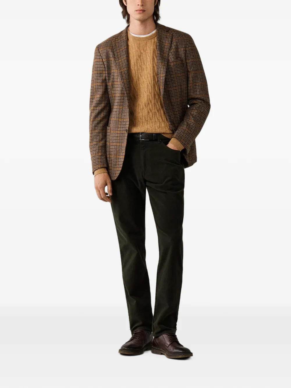 Hackett London Trinity straight broek Groen
