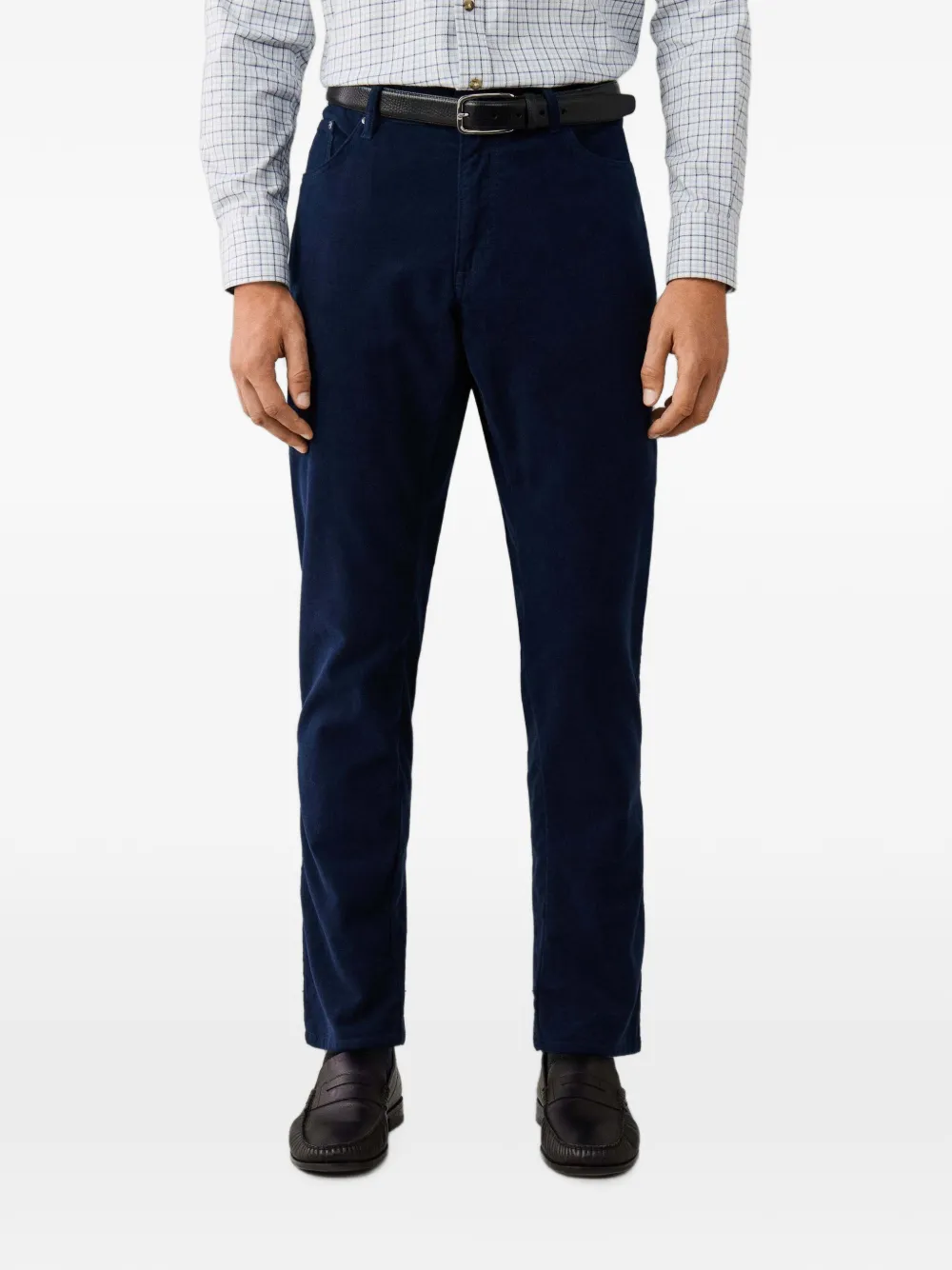 Hackett London Trinity broek van moleskin Blauw
