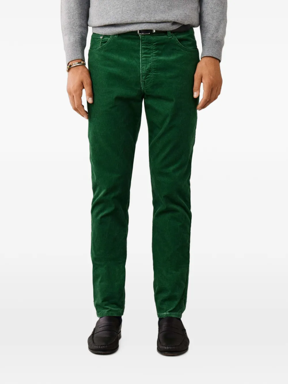 Hackett London Trinity ribfluwelen broek Groen