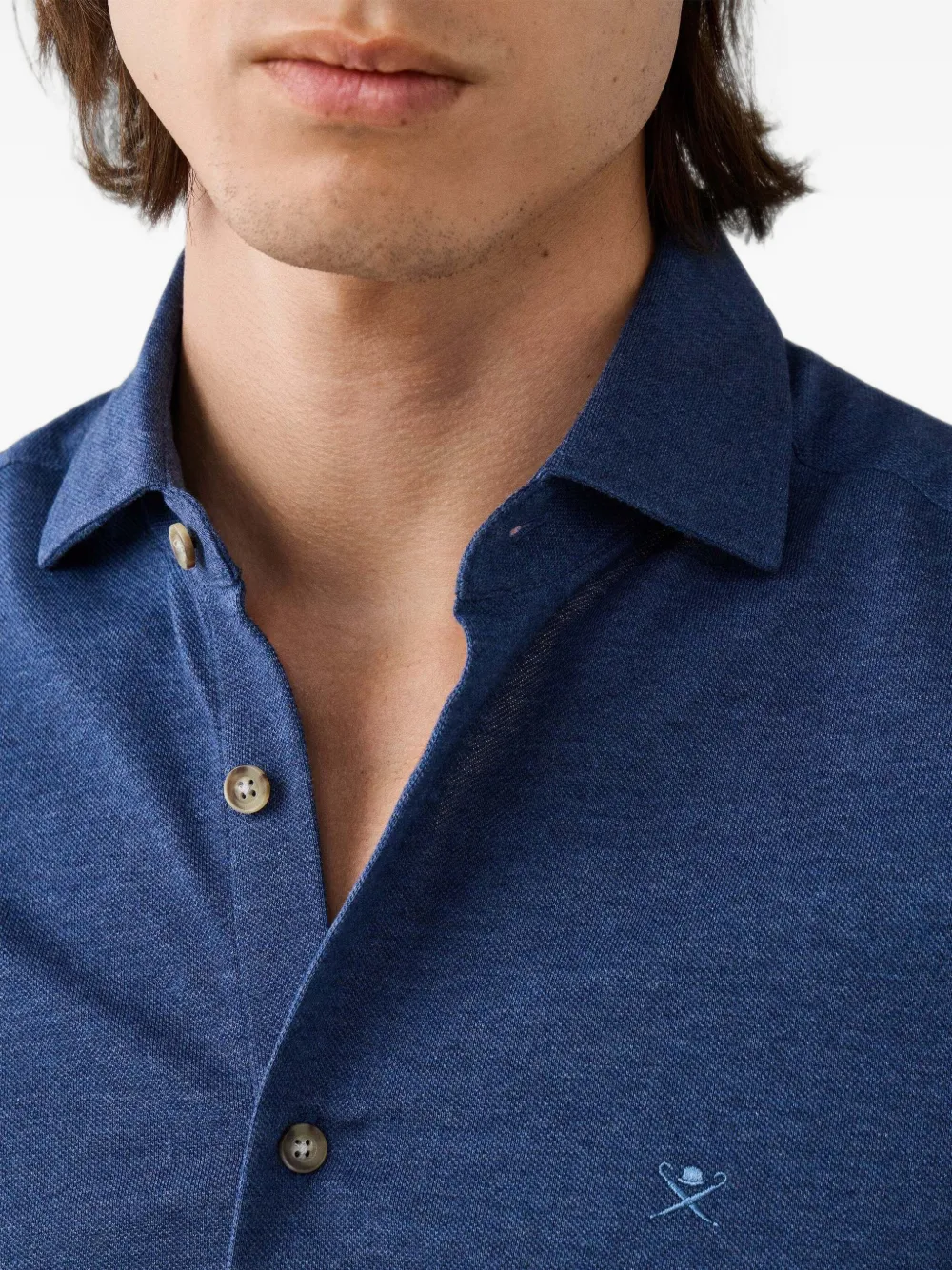 Hackett London Button-up overhemd Blauw