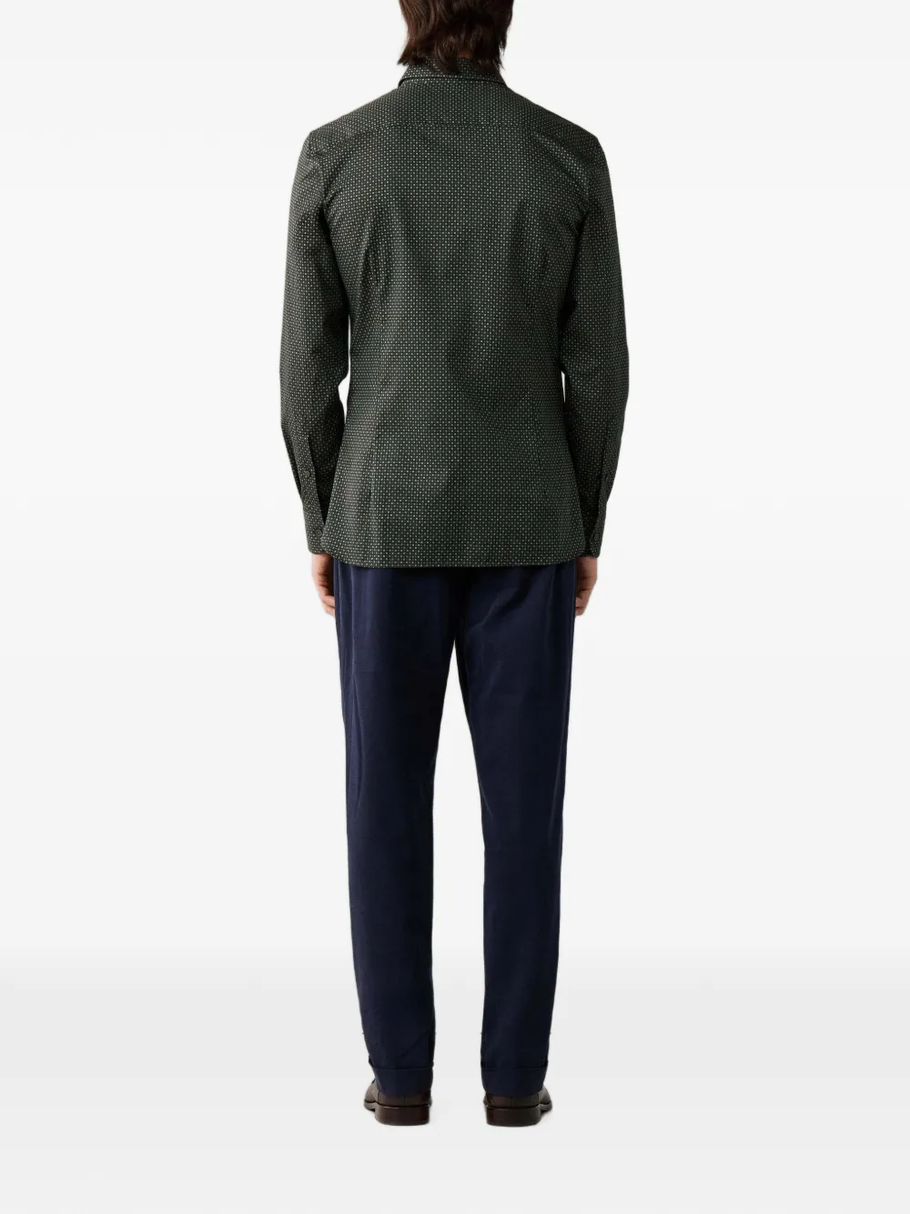 Hackett London Overhemd met lange mouwen Groen