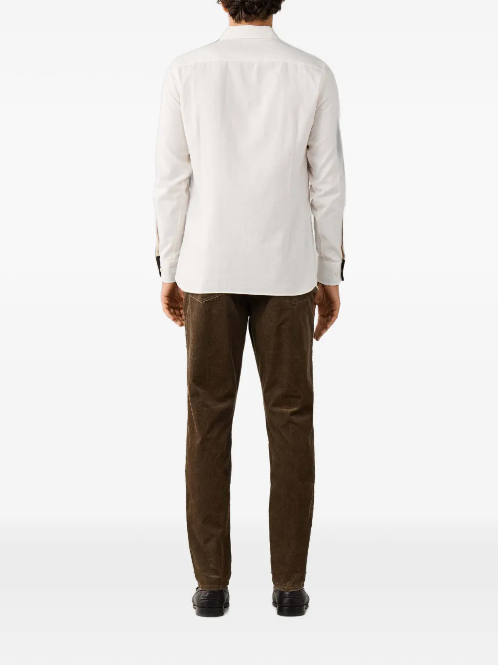 Hackett London Overhemd met lange mouwen Beige