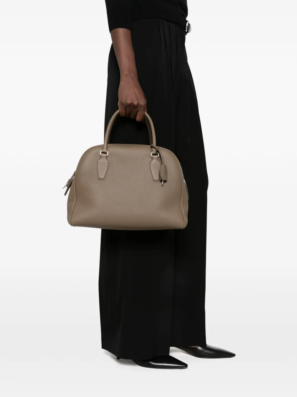 The Row India 12.00 leren shopper Bruin