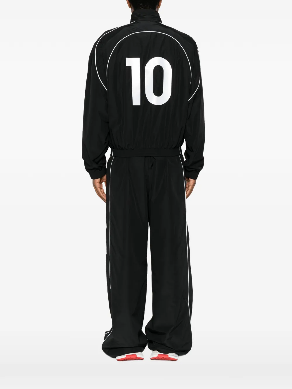 Balenciaga Soccer logo-print jacket Zwart
