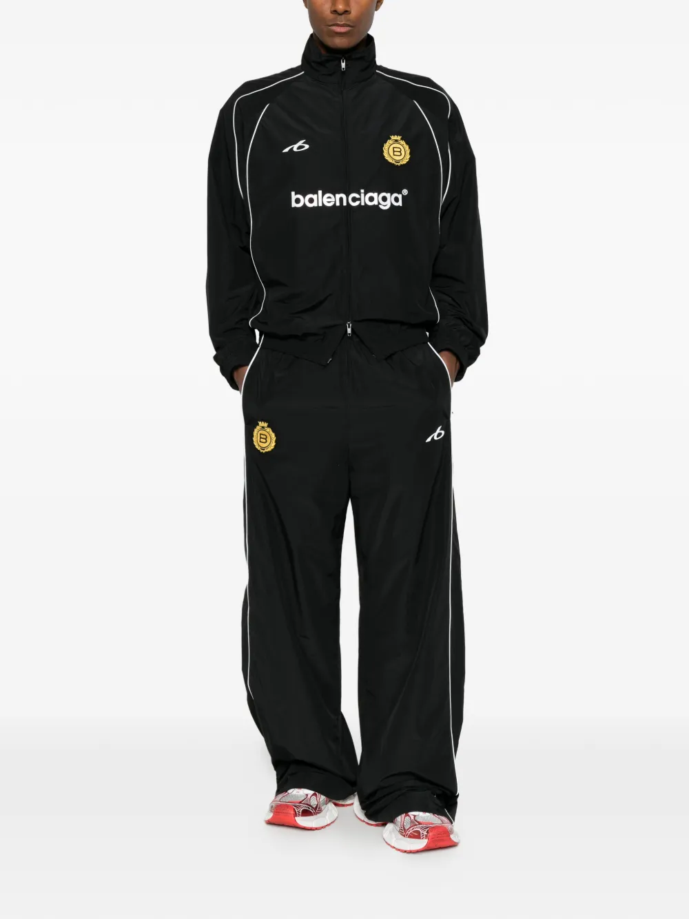 Balenciaga Soccer piping track pants Zwart