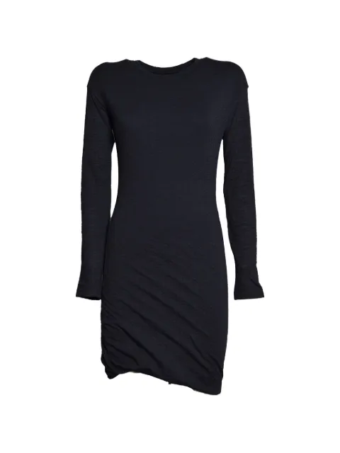 Jil Sander ruched long-sleeve mini dress