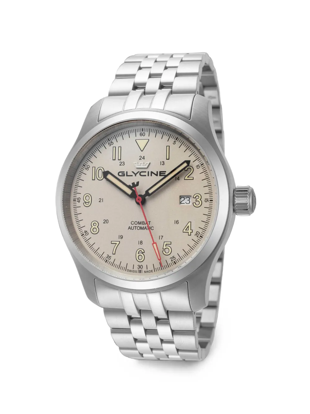 Glycine Combat Field 40mm watch - Toni neutri
