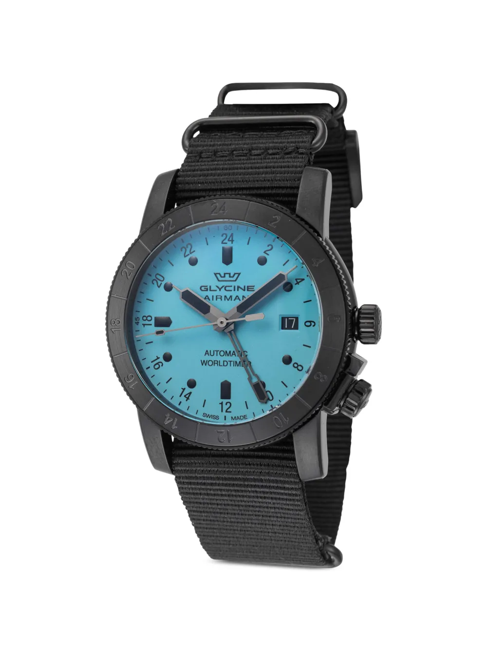 Glycine Airman Contemporary GMT 42mm watch - Blu