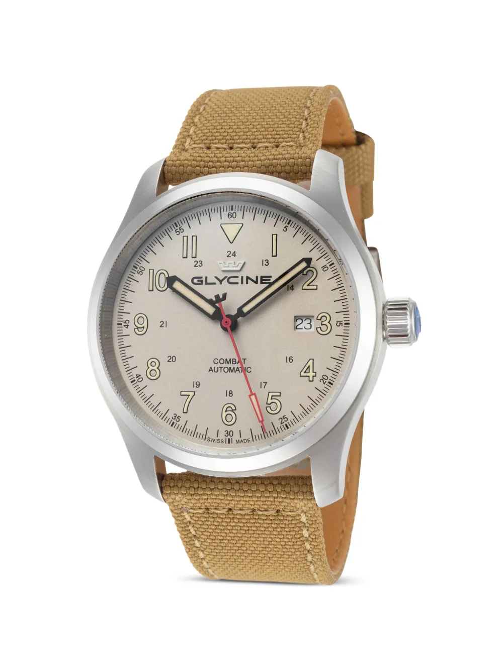 Glycine Combat Field 40mm watch - Toni neutri