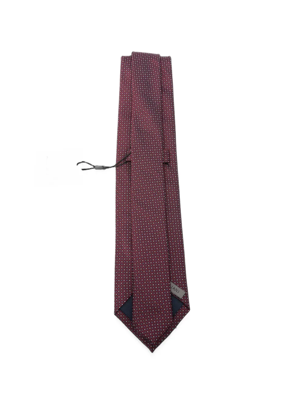 Corneliani micro-pattern silk tie Rood