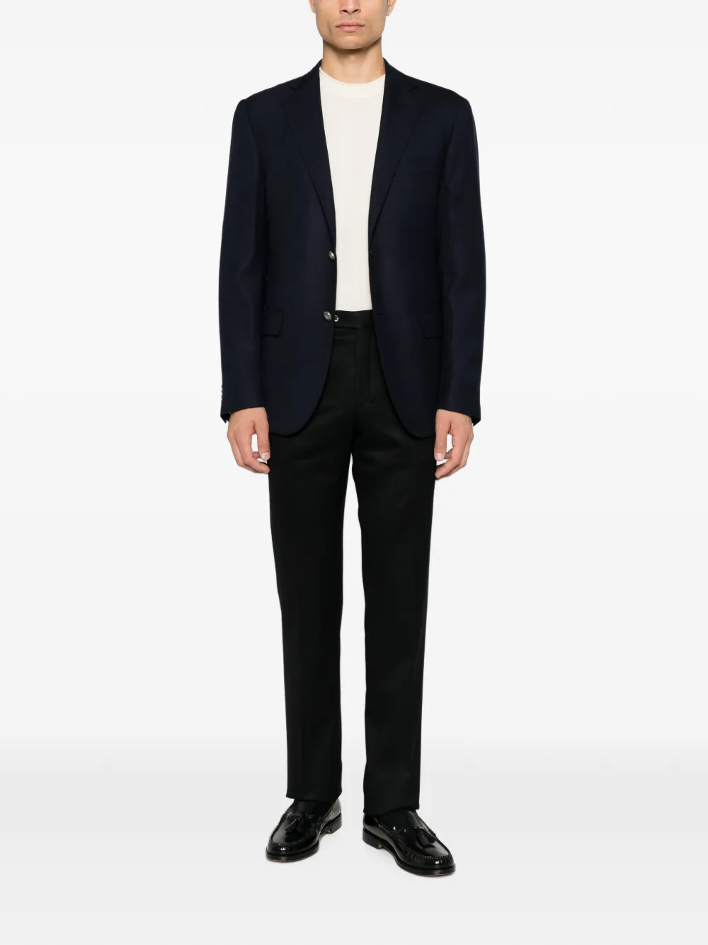 Corneliani Academy Light jack met enkele rij knopen Blauw
