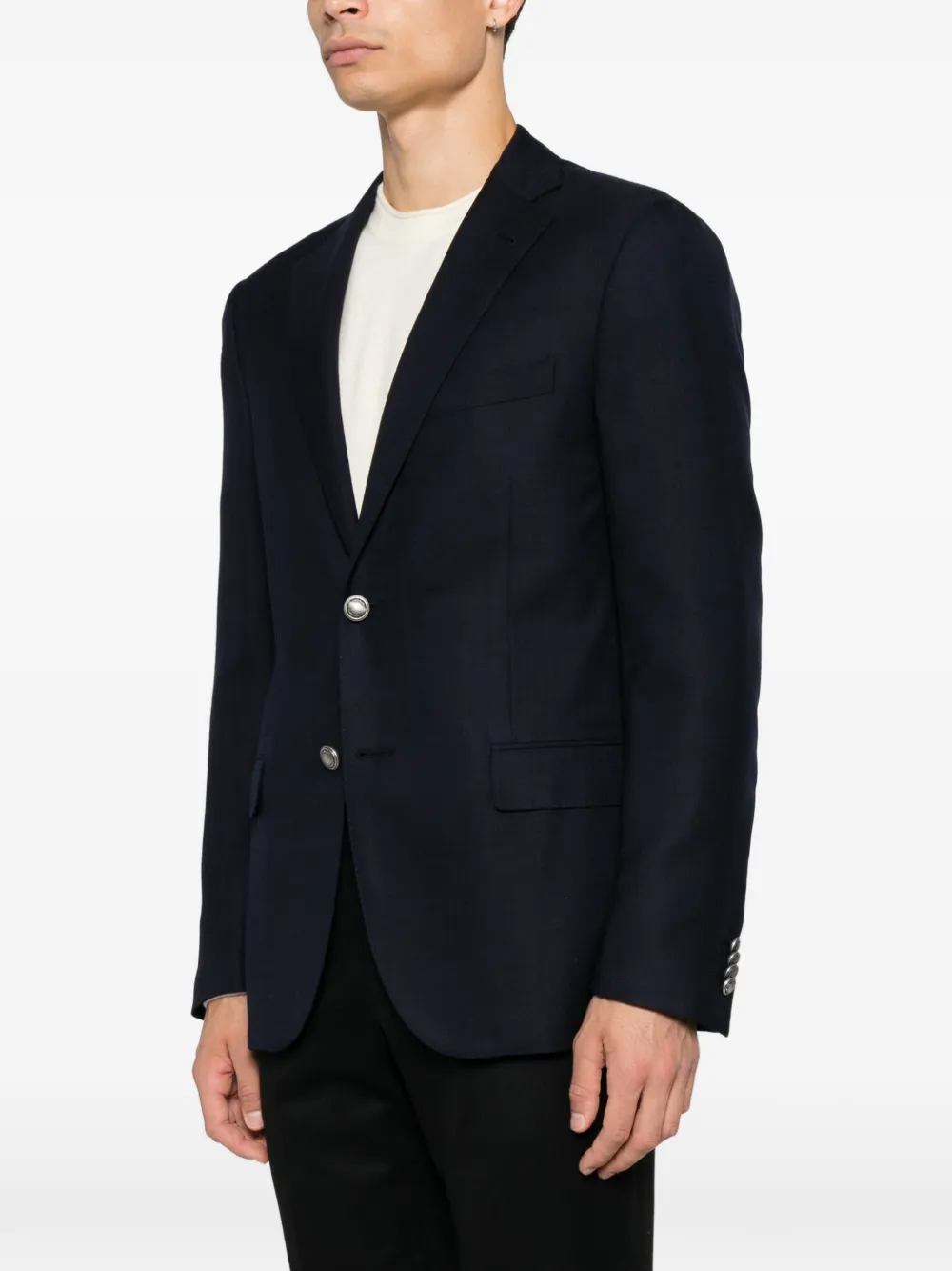 Corneliani Academy Light jack met enkele rij knopen Blauw