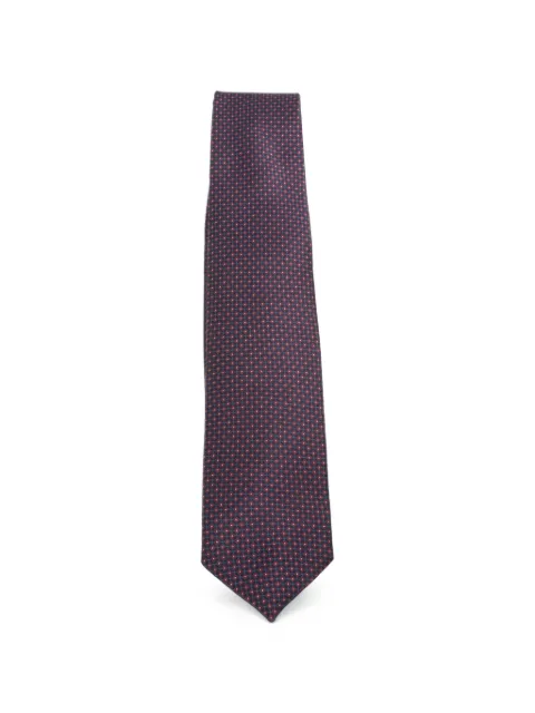 Corneliani geometric-pattern silk tie