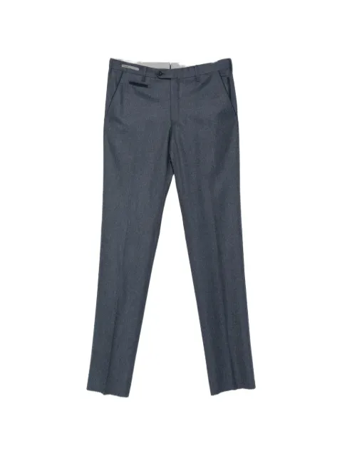 Corneliani piped-trim straight-leg trousers