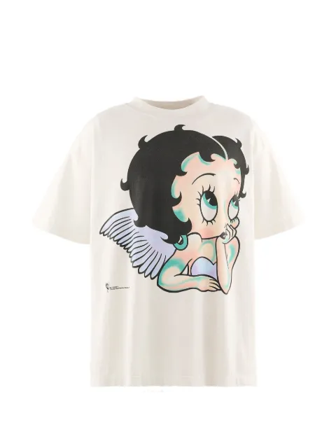SAINT MXXXXXX x Betty Boop Angel print T-shirt