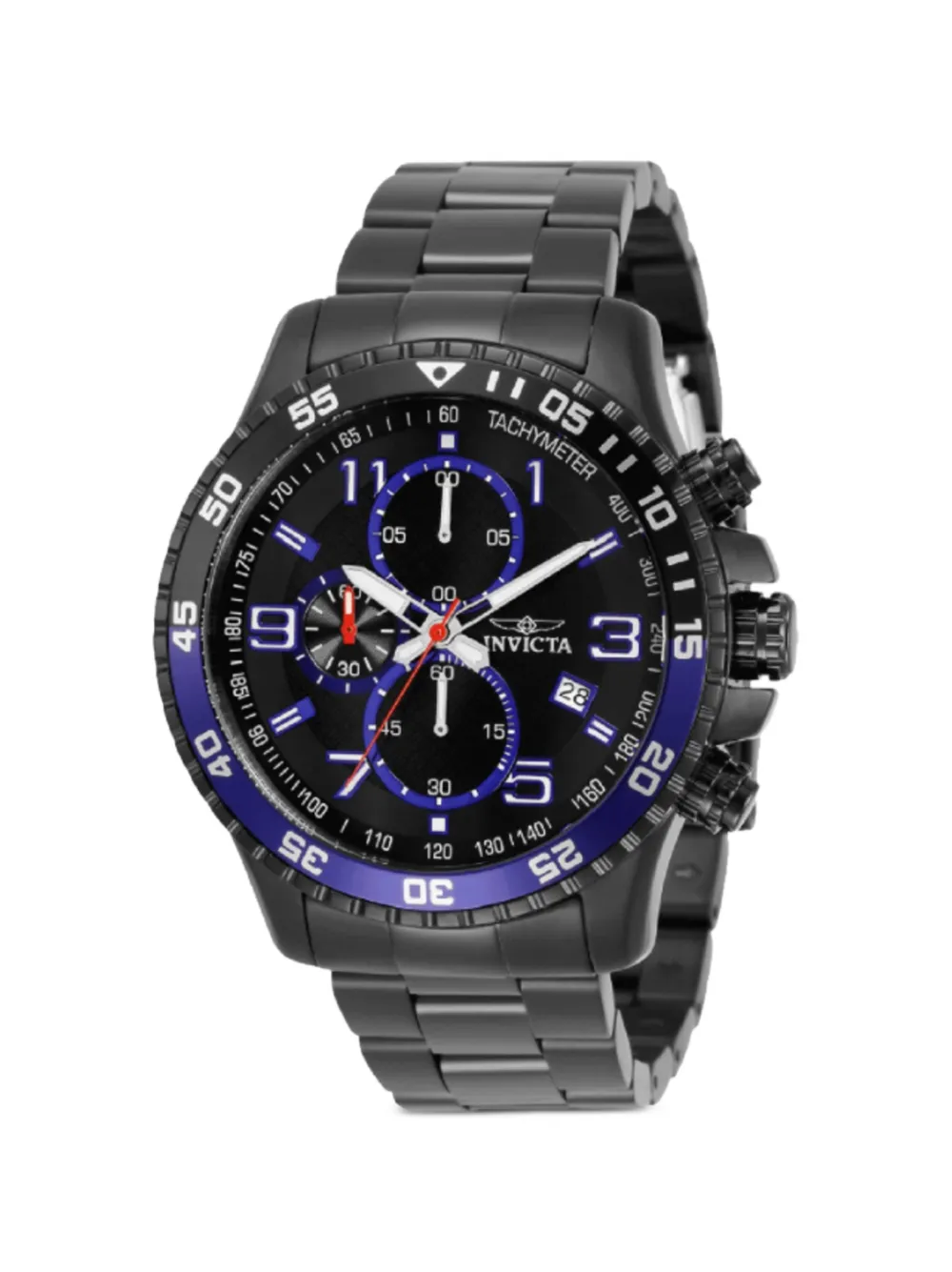Invicta logo-print 48mm watch - Nero