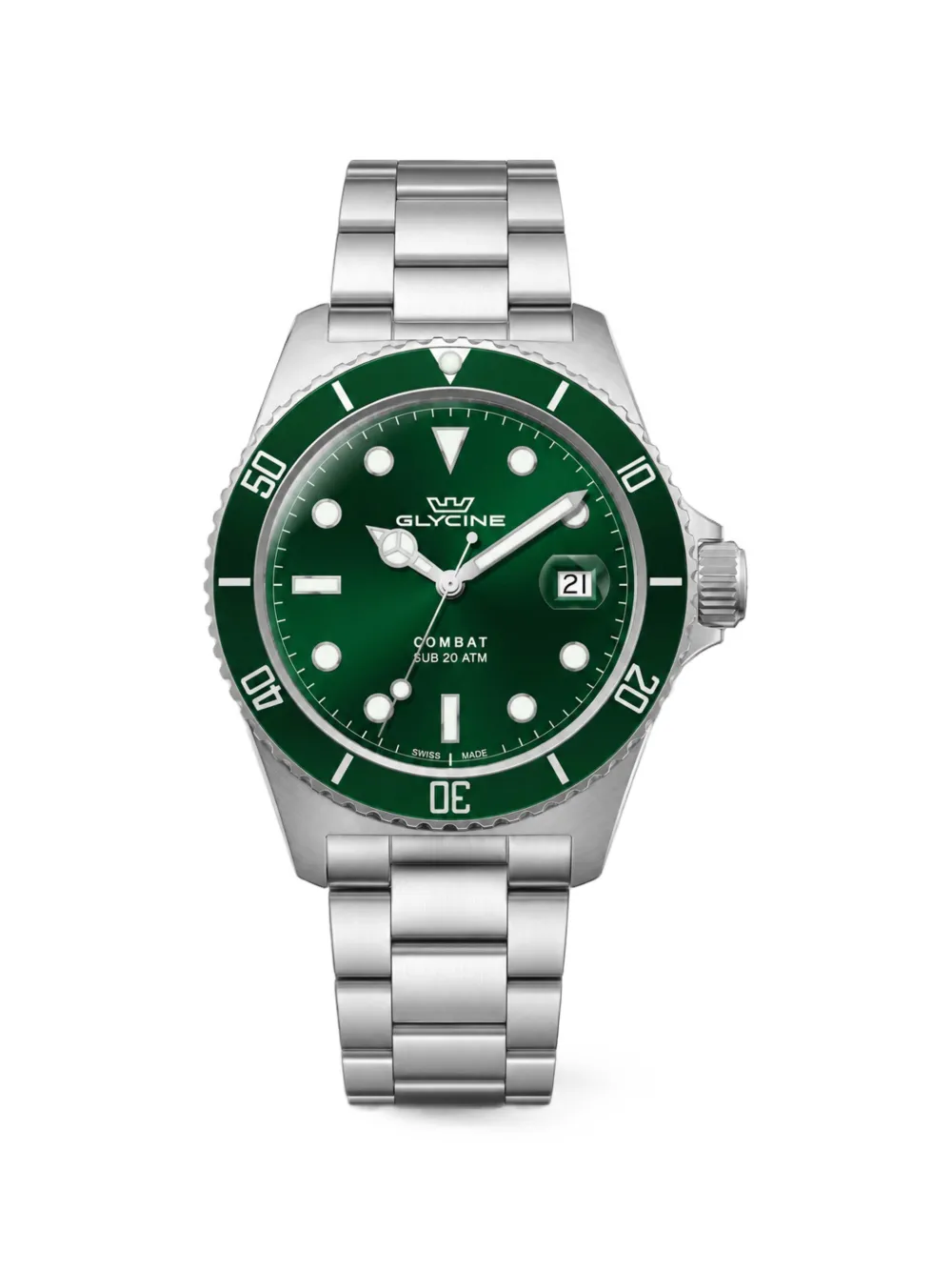 Glycine Combat 40mm watch - Verde