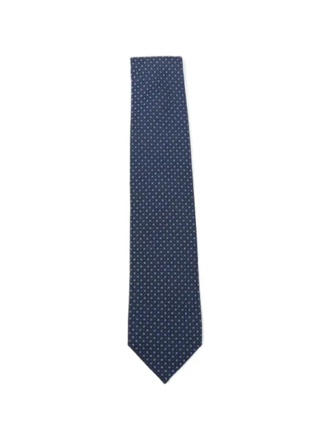 Corneliani geometric-pattern silk tie