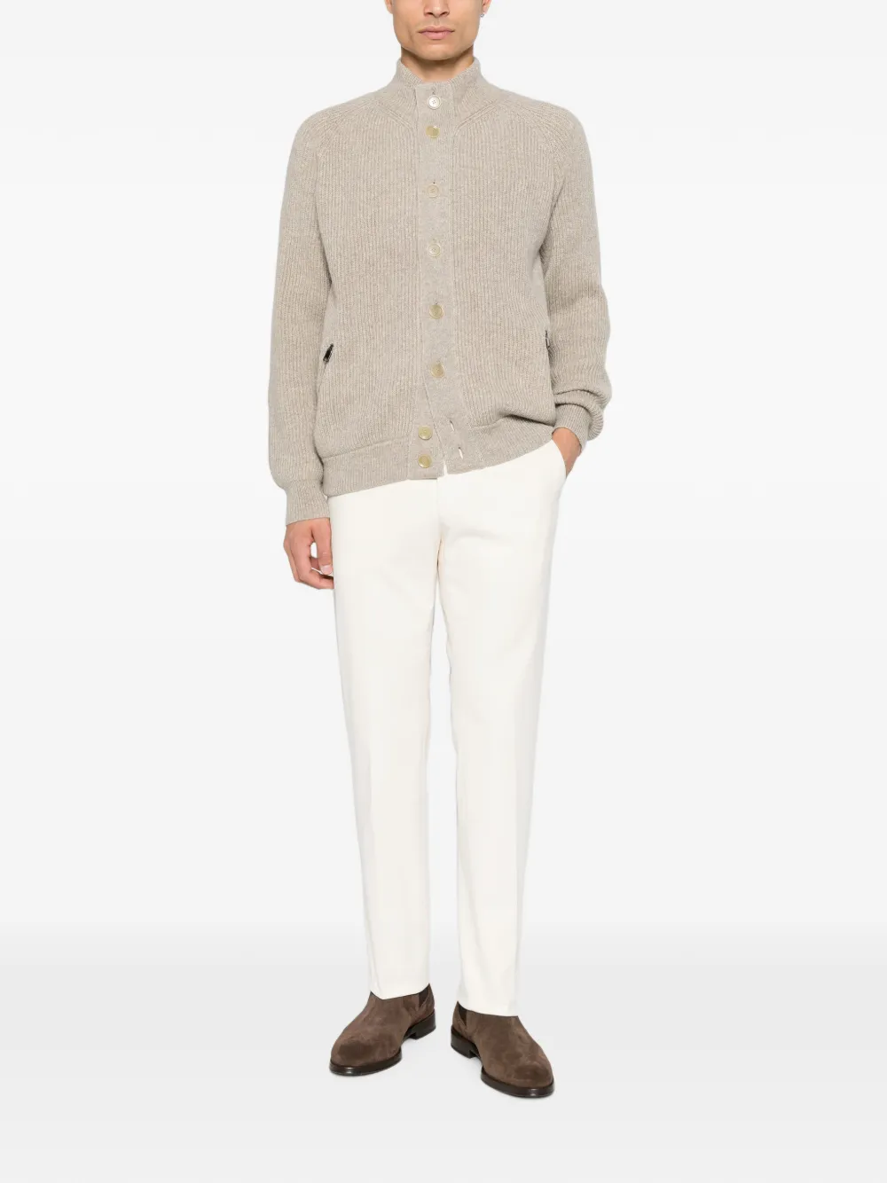 Corneliani Straight broek Beige