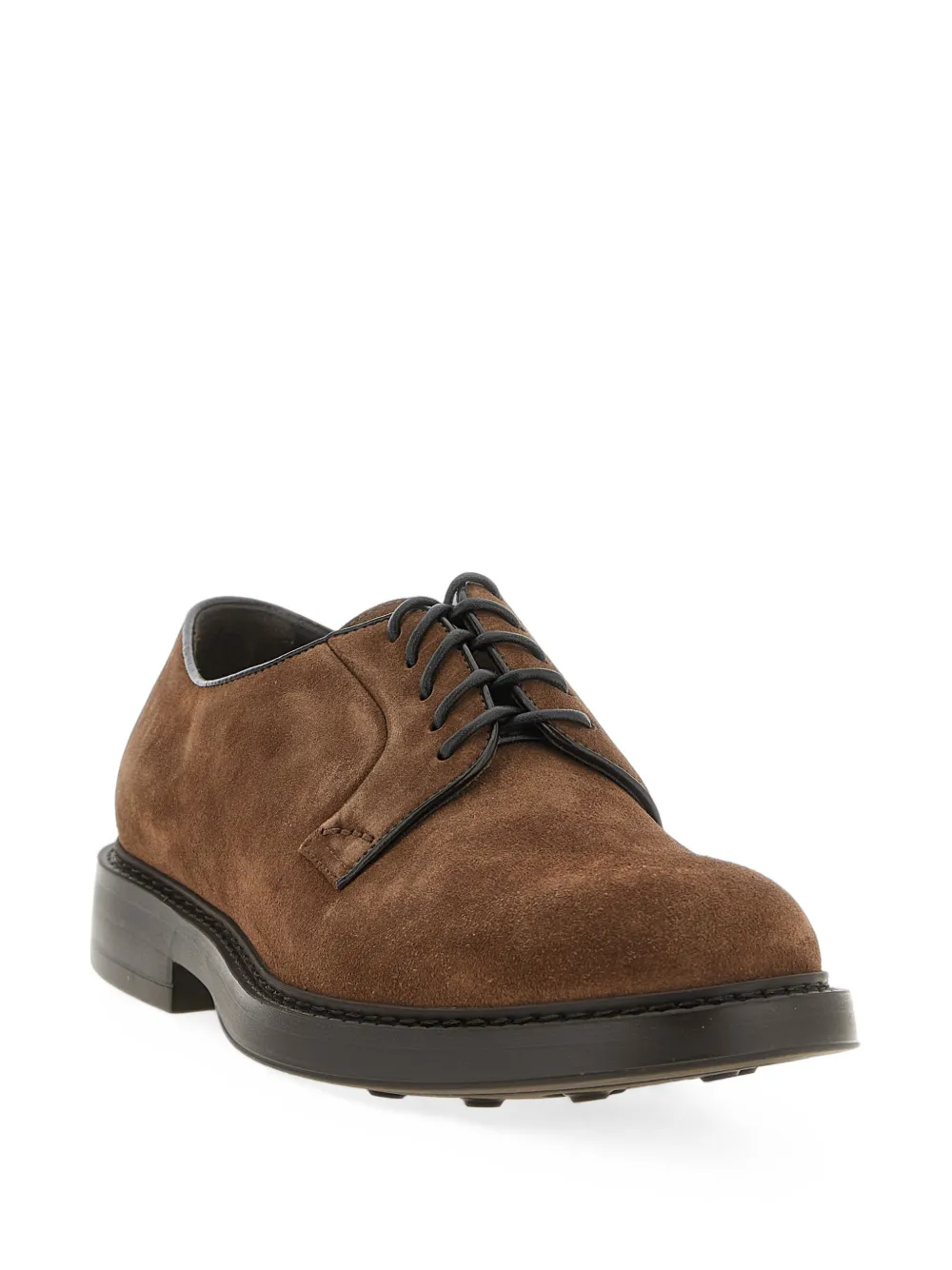Doucal's suede round-toe Derby shoes Bruin