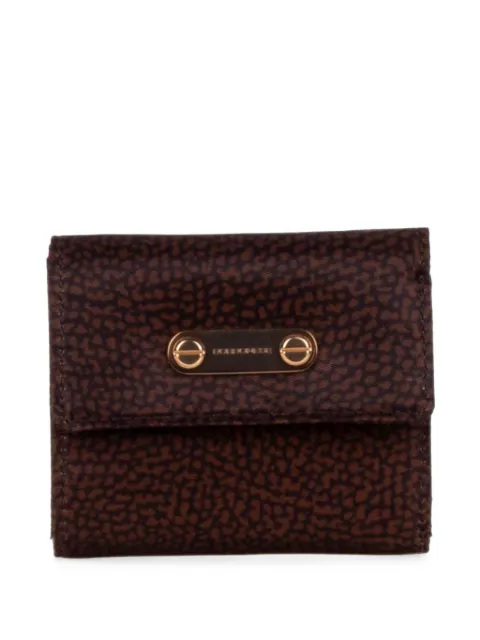 Borbonese OP-print logo-plaque wallet