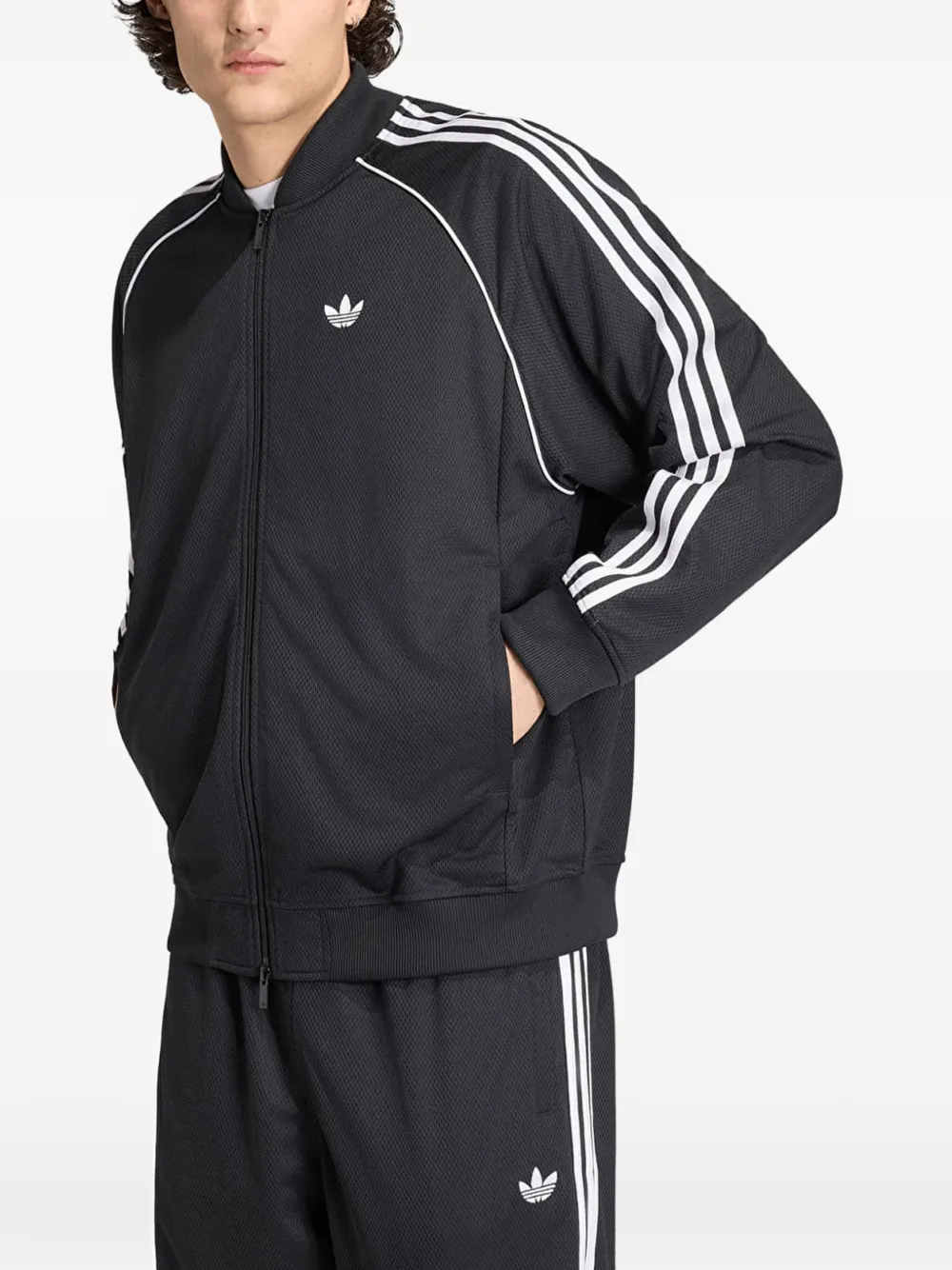 adidas Adicolor SST side-stripe jacket Zwart