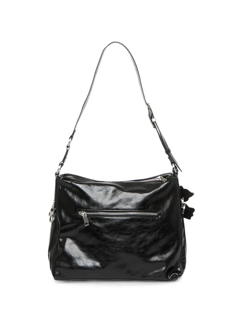 Desigual medium flower-charm shoulder bag Zwart