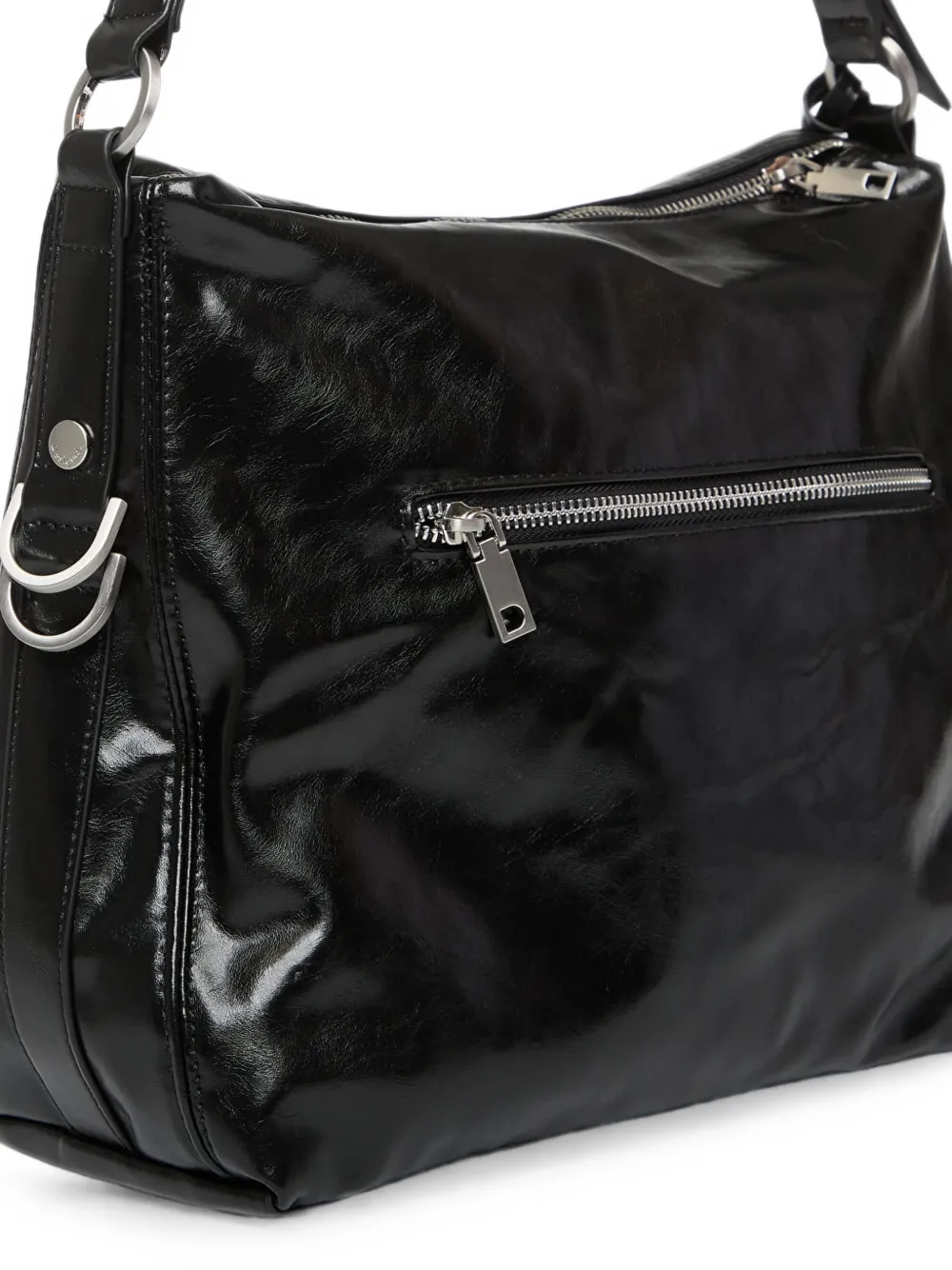 Desigual medium flower-charm shoulder bag Zwart