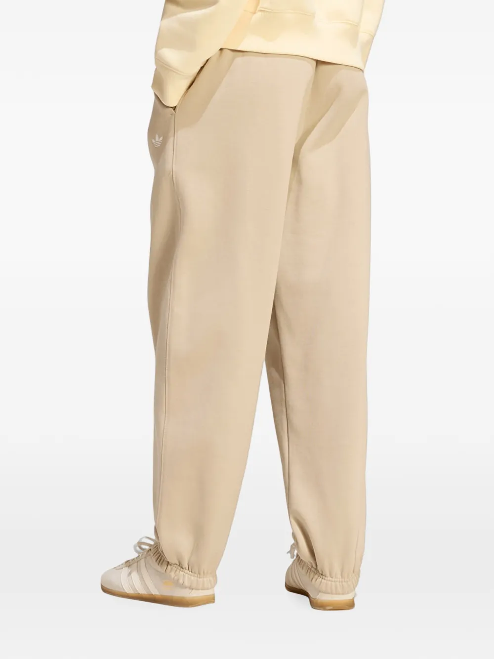 adidas loose fleece track pants Beige