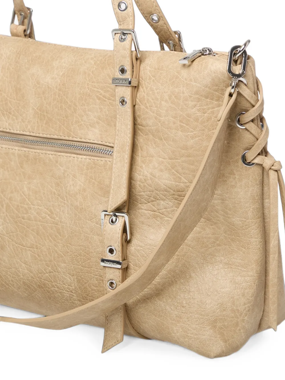 Desigual Grote shopper Beige