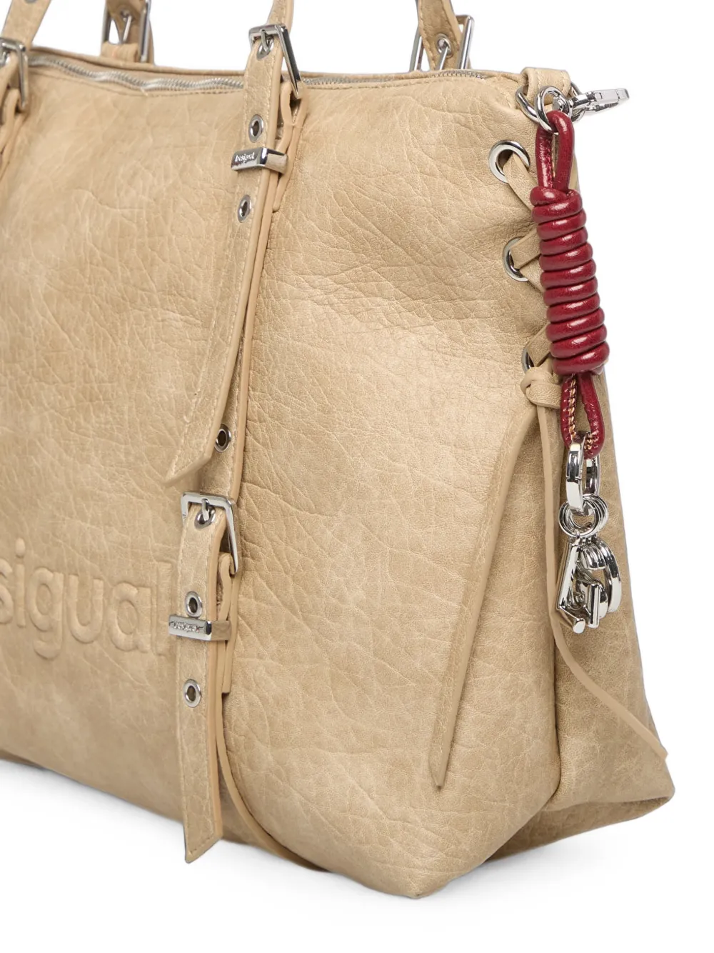 Desigual Grote shopper Beige