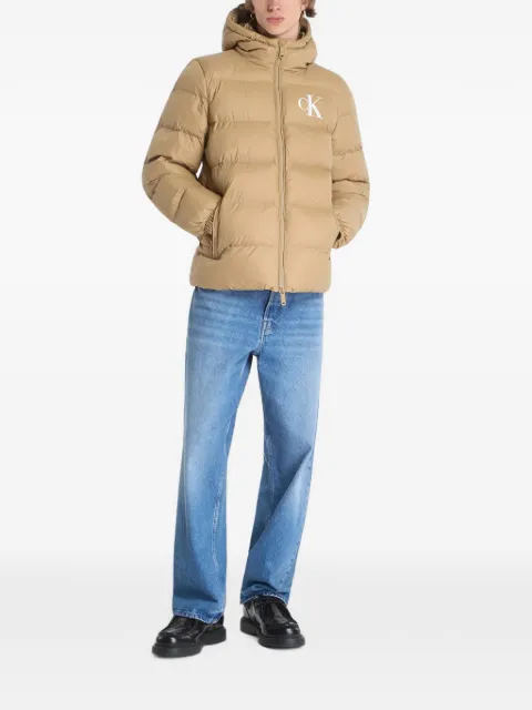 Calvin Klein logo-print padded jacket