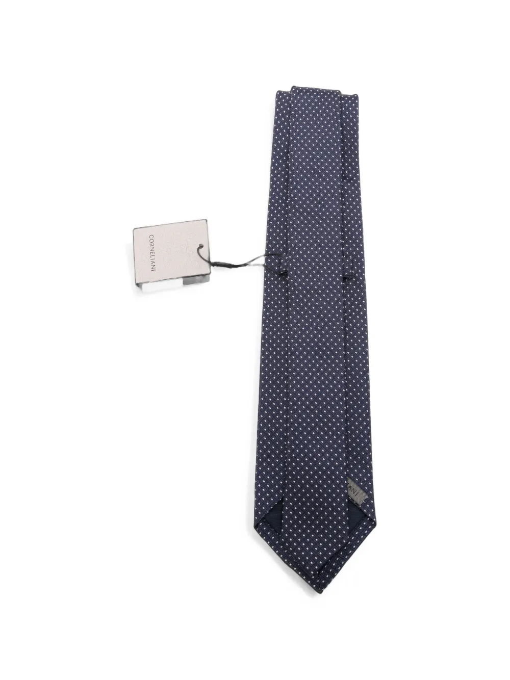 Corneliani Zijden stropdas Blauw