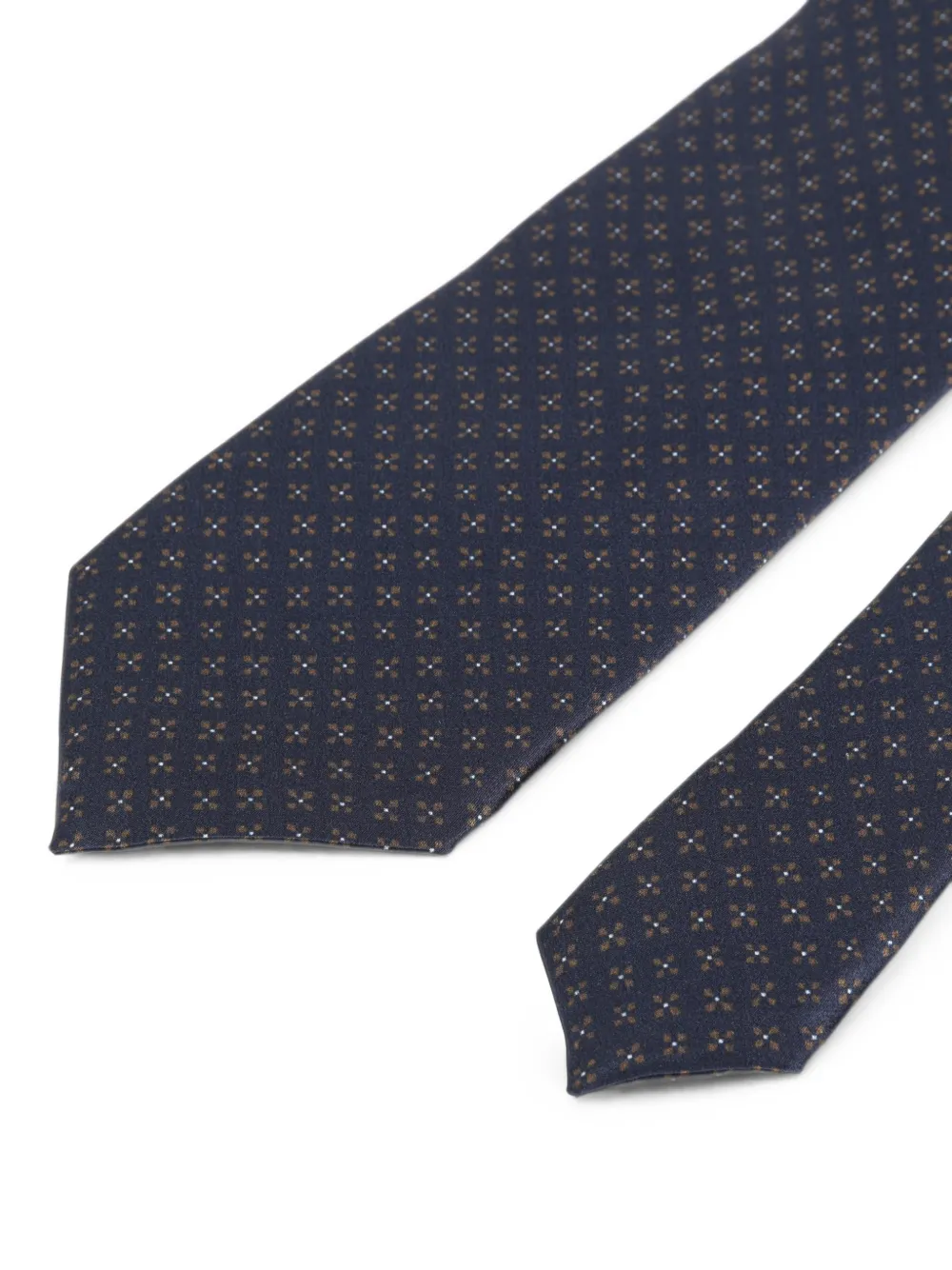 Corneliani Stropdas met geometrische print Blauw