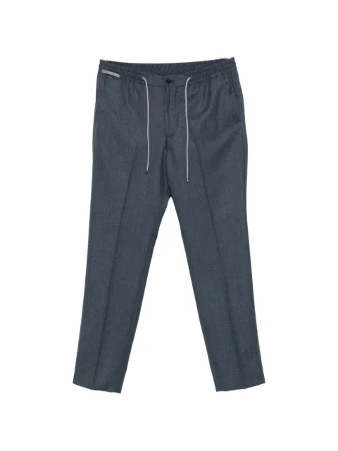 Corneliani drawstring-waist tailored trousers