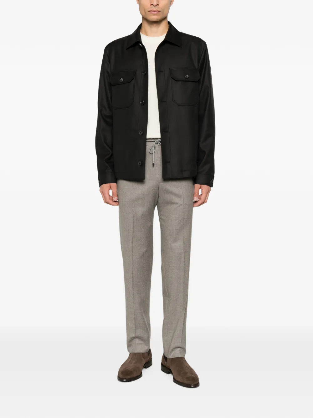 Corneliani Pantalon met trekkoord Beige