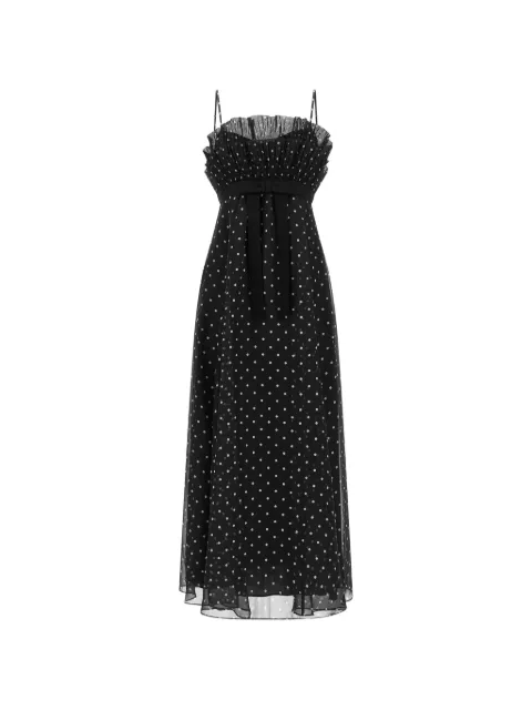 ZIMMERMANN frill pleated midi dress