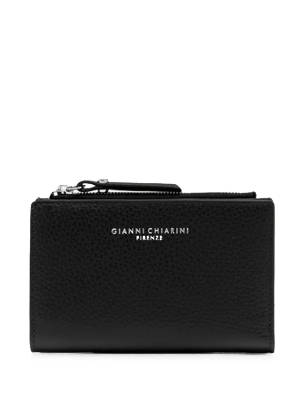 GIANNI CHIARINI Portafoglio in pelle zigrinata Dollaro - Nero