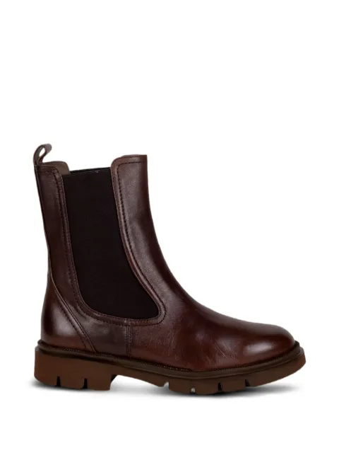 STATUS elasticated-panel leather Chelsea boots
