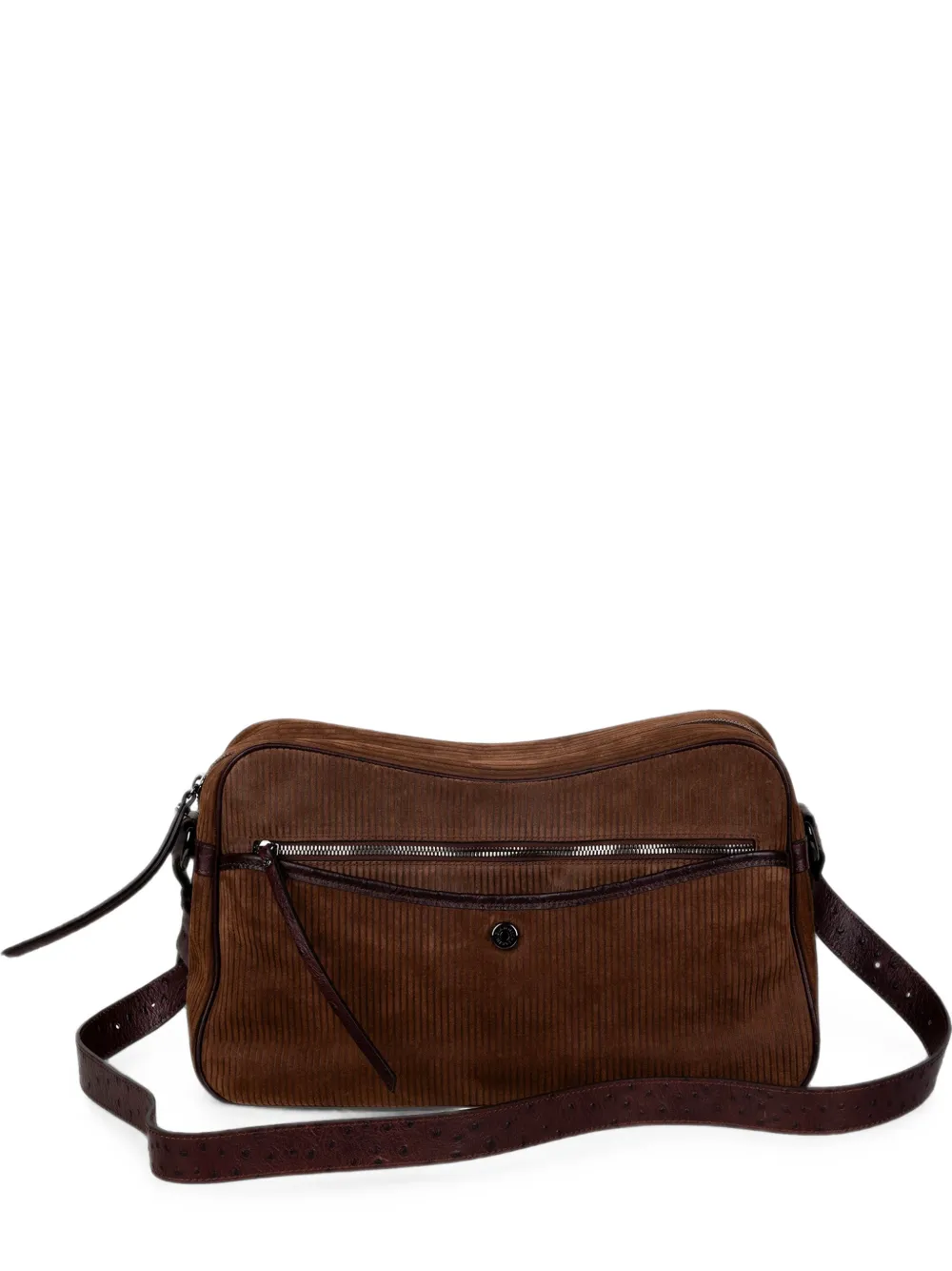 GIANNI CHIARINI Cora corduroy-effect shoulder bag - Marrone