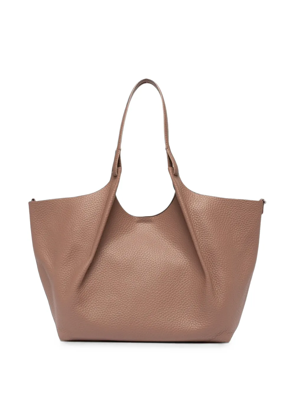 GIANNI CHIARINI Grote Dua leren shopper van bewerkt leer Roze
